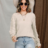 Round Neck Raglan Sleeve Sweater