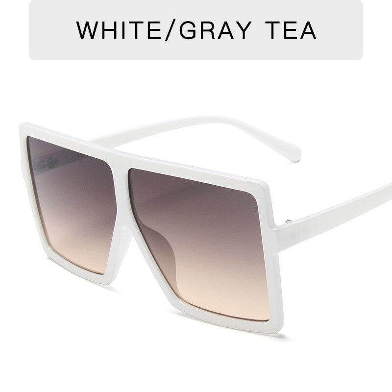 New Square Sunglasses Women Sun Glasses Female Eyewear Eyeglasses Plastic Frame Clear Lens UV400 Shade Fashion Driving