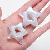 Beautiful Natural Stone Agate Cave Star Shape Crystal