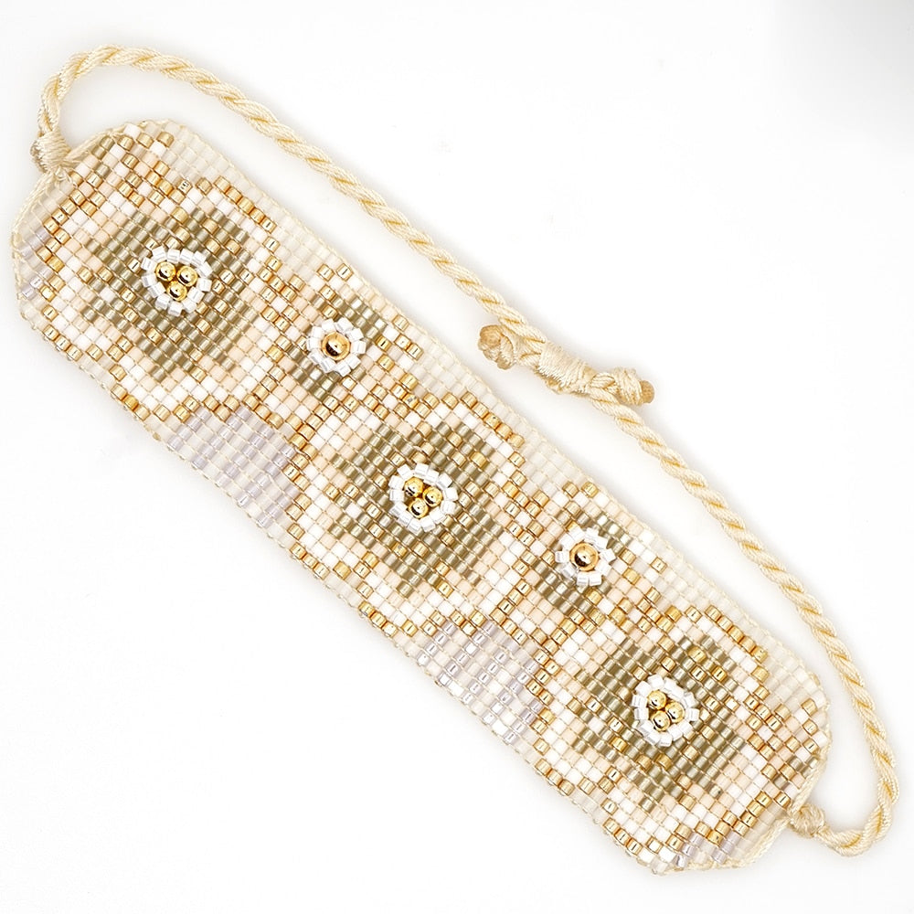 Go2boho Miyuki Bracelet for Women Flower Bracelets For Girls Bohemian Beads Pulseras Star Jewelry Inspired Friendship Jewellery