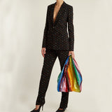 Rainbows Gradient Sequins Bags 2022 Brand Design Women Handbags Glitter Bling Summer Vest Shopping Bags Sequined Large Capacity