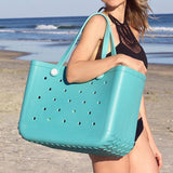 Multi Holes Storage Bag for Women Handbag Waterproof EVA Shoulder Bag Standing Picnic Beach Bag Shopping Bag сумка женская