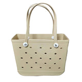 Multi Holes Storage Bag for Women Handbag Waterproof EVA Shoulder Bag Standing Picnic Beach Bag Shopping Bag сумка женская