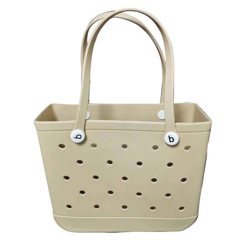 Multi Holes Storage Bag for Women Handbag Waterproof EVA Shoulder Bag Standing Picnic Beach Bag Shopping Bag сумка женская