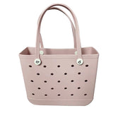 Multi Holes Storage Bag for Women Handbag Waterproof EVA Shoulder Bag Standing Picnic Beach Bag Shopping Bag сумка женская