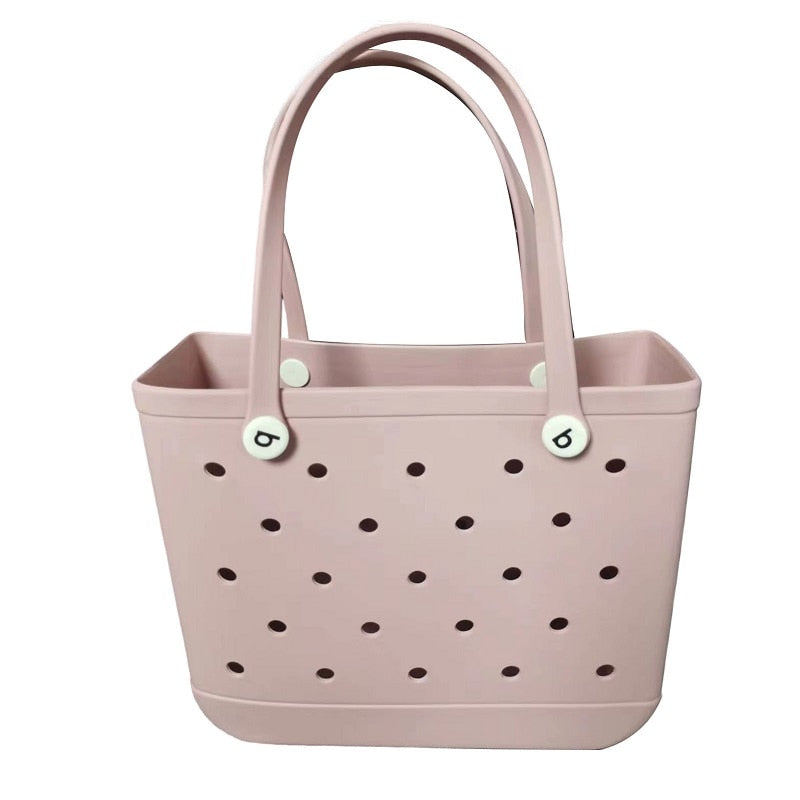 Multi Holes Storage Bag for Women Handbag Waterproof EVA Shoulder Bag Standing Picnic Beach Bag Shopping Bag сумка женская