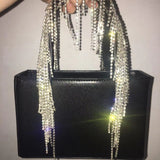Women Full Diamond Rhinestone Bucket Handbag Shoulder Crossbody Bag Ladies Shiny Crystal Clutch Purse For Party Evening Bag
