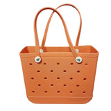 Multi Holes Storage Bag for Women Handbag Waterproof EVA Shoulder Bag Standing Picnic Beach Bag Shopping Bag сумка женская