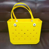 Multi Holes Storage Bag for Women Handbag Waterproof EVA Shoulder Bag Standing Picnic Beach Bag Shopping Bag сумка женская