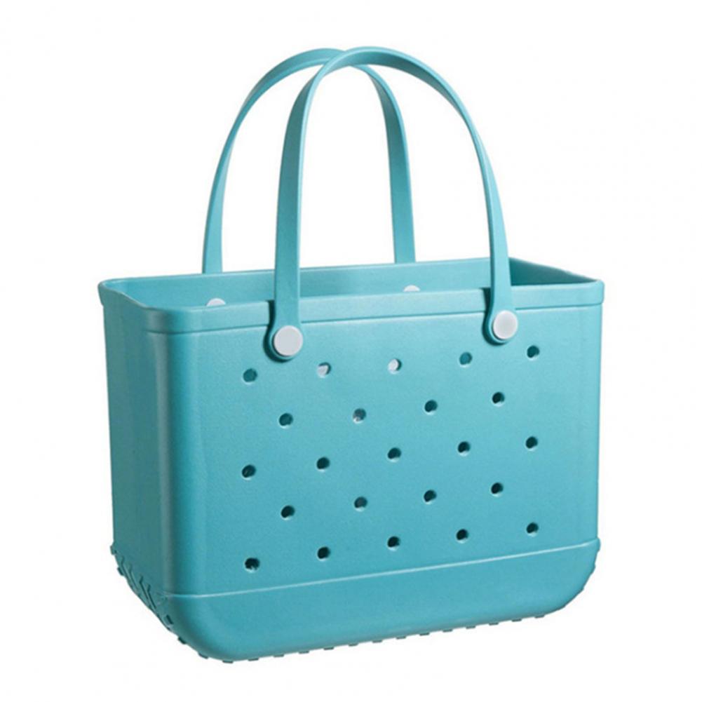 Multi Holes Storage Bag for Women Handbag Waterproof EVA Shoulder Bag Standing Picnic Beach Bag Shopping Bag сумка женская