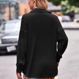 Textured Dropped Shoulder Shaket