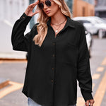 Textured Dropped Shoulder Shaket