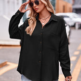 Textured Dropped Shoulder Shaket