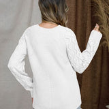 Round Neck Raglan Sleeve Sweater