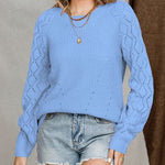 Round Neck Raglan Sleeve Sweater