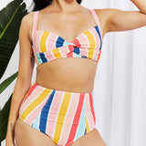 Take A Dip Twist High-Rise Bikini in Stripe