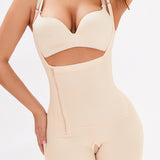 Side Zipper Under-Bust Shaping Bodysuit