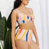 Take A Dip Twist High-Rise Bikini in Stripe