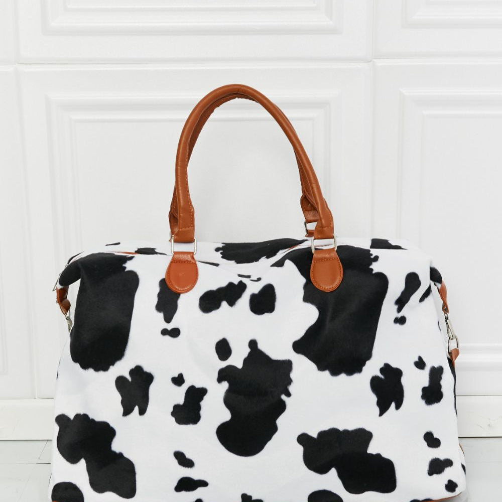 Animal Print Plush Weekender Bag