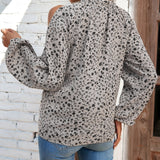 Floral Cold-Shoulder Blouse
