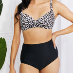 Take A Dip Twist High-Rise Bikini in Leopard