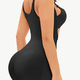 Side Zipper Under-Bust Shaping Bodysuit