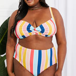 Take A Dip Twist High-Rise Bikini in Stripe