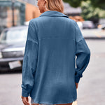 Textured Dropped Shoulder Shaket