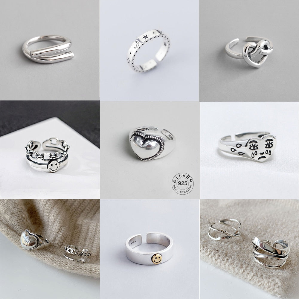 Sterling Silver Trendy Rings